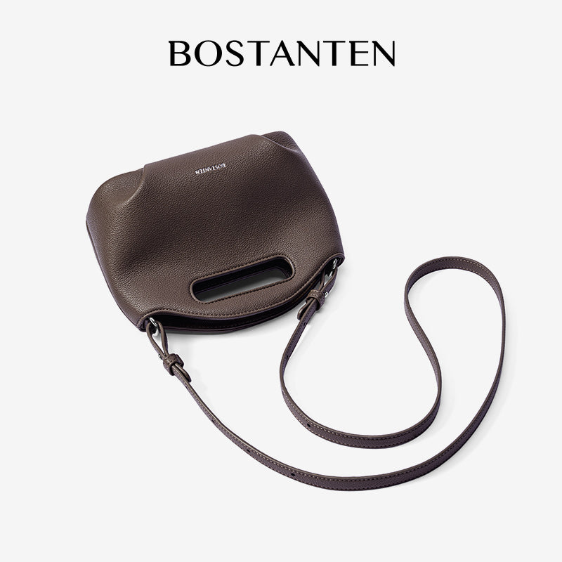 [Hudson Bag] BOSTANTEN Tas Selempang Wanita Mini Lucu - 3in1 Crossbody/Underarm/Tangan, Desain Handle Unik & Tali Adjustable