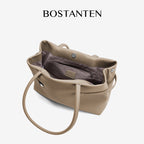 [Lock Tote Bag] BOSTANTEN Tas Tote Kulit PU Tas Selempang Handbag Wanita Korean Style Tote Bag Wanita