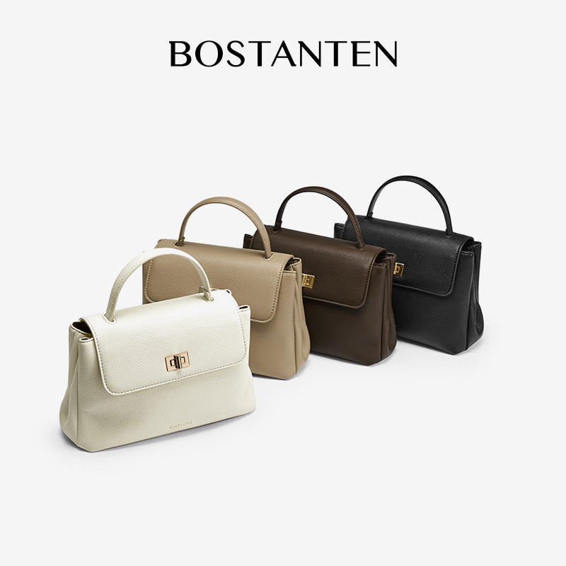 BOSTANTEN 3 in 1 Tas Wanita Kulit Sintetis – Handbag & Selempang Kapasitas Besar