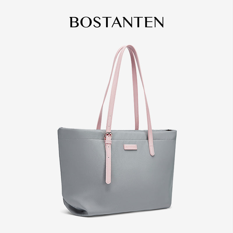[Fanny Bag] BOSTANTEN Totebag Wanita Besar – Canvas & Kulit Sintetis