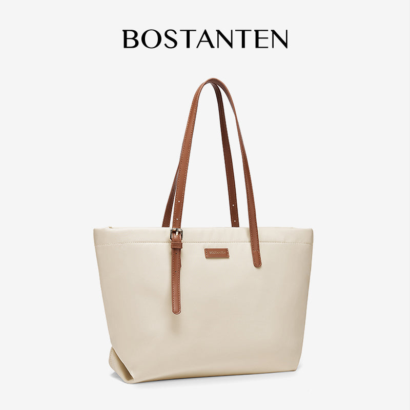 [Fanny Bag] BOSTANTEN Totebag Wanita Besar – Canvas & Kulit Sintetis