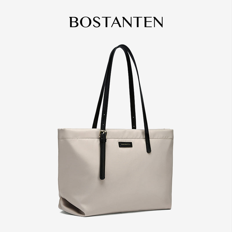 [Fanny Bag] BOSTANTEN Totebag Wanita Besar – Canvas & Kulit Sintetis