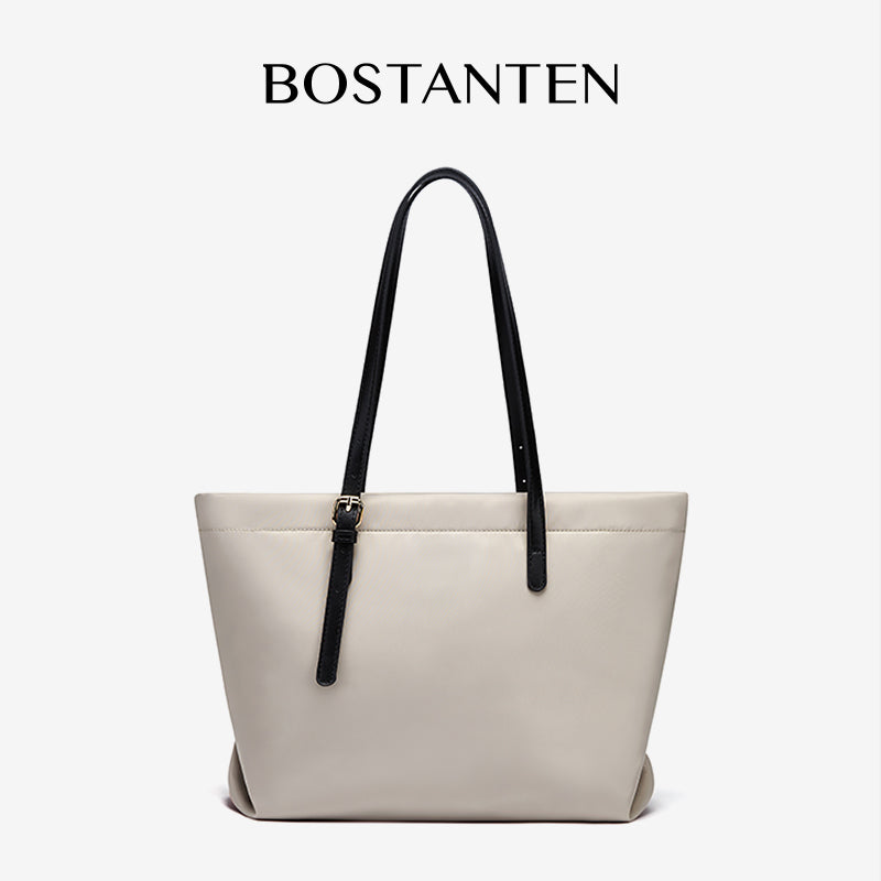 [Fanny Bag] BOSTANTEN Totebag Wanita Besar – Canvas & Kulit Sintetis