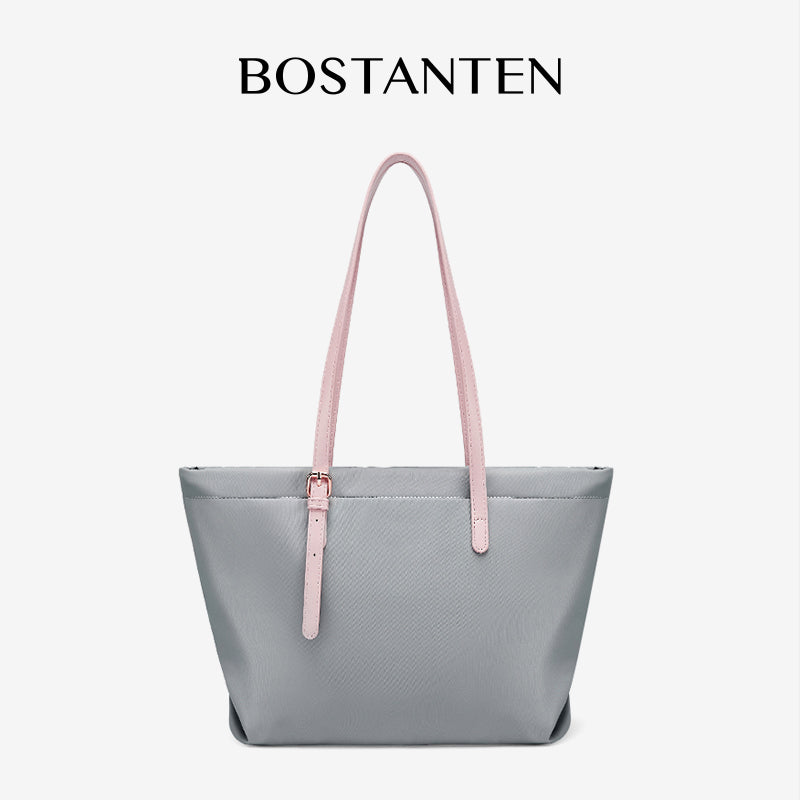 [Fanny Bag] BOSTANTEN Totebag Wanita Besar – Canvas & Kulit Sintetis