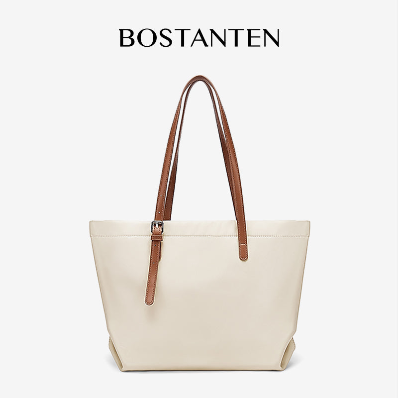 [Fanny Bag] BOSTANTEN Totebag Wanita Besar – Canvas & Kulit Sintetis