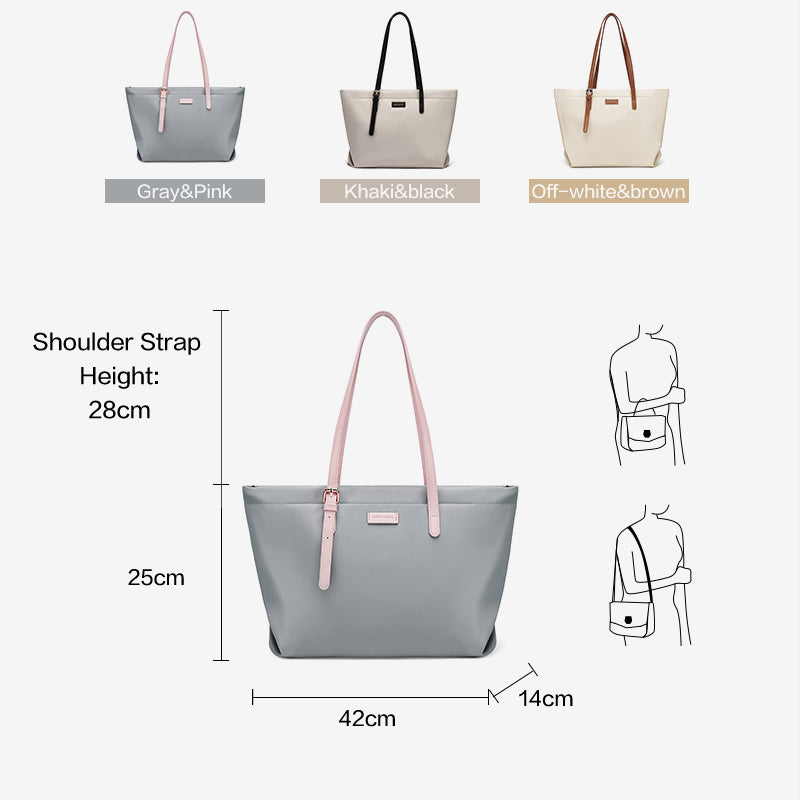 [Fanny Bag] BOSTANTEN Totebag Wanita Besar – Canvas & Kulit Sintetis