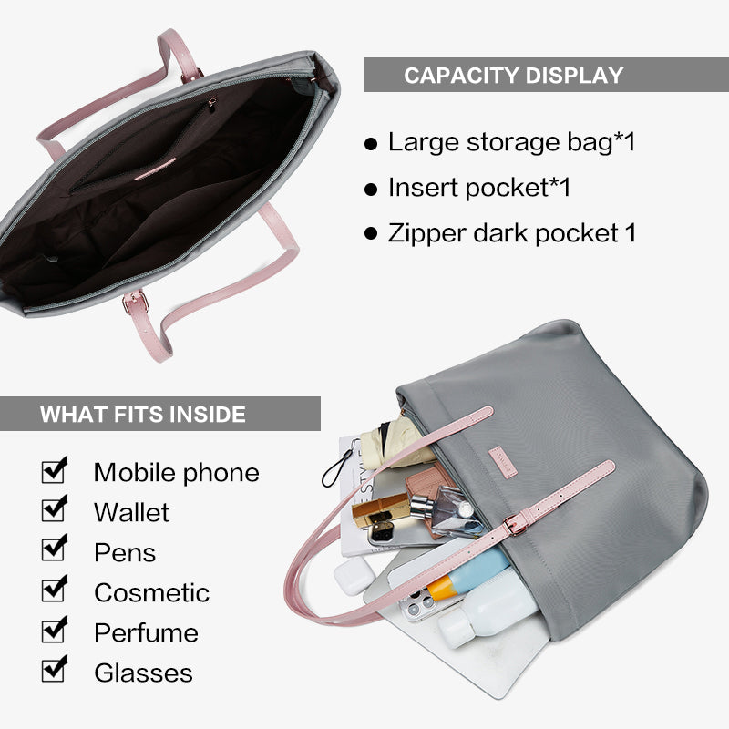 [Fanny Bag] BOSTANTEN Totebag Wanita Besar – Canvas & Kulit Sintetis