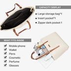 [Fanny Bag] BOSTANTEN Totebag Wanita Besar – Canvas & Kulit Sintetis