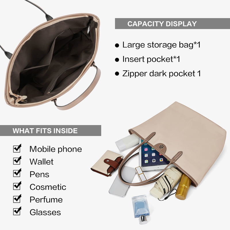 [Ashley Charles Bag] BOSTANTEN Totebag Wanita – Tas Canvas Hitam Putih, Bisa Jinjing & Bahu