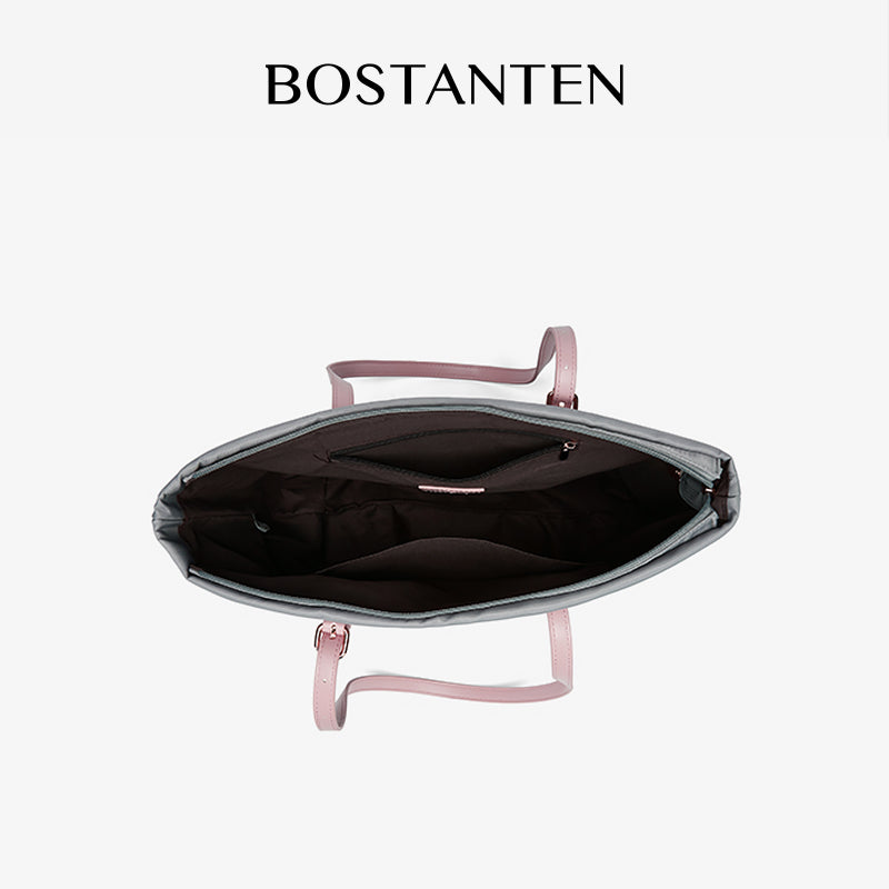 [Fanny Bag] BOSTANTEN Totebag Wanita Besar – Canvas & Kulit Sintetis