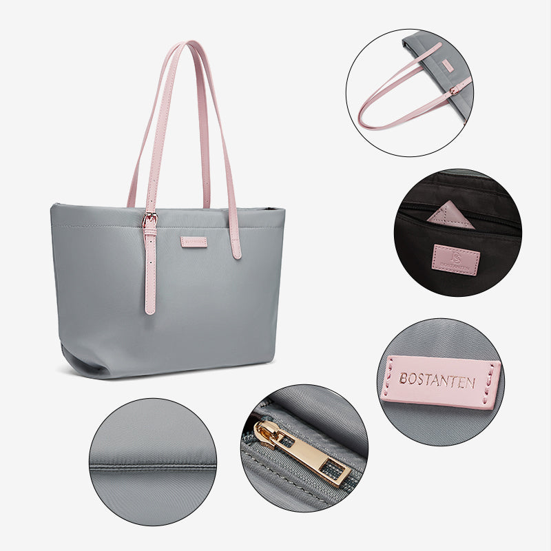 [Fanny Bag] BOSTANTEN Totebag Wanita Besar – Canvas & Kulit Sintetis