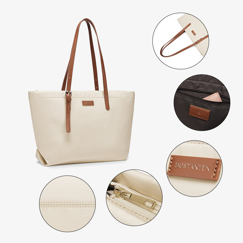 [Fanny Bag] BOSTANTEN Totebag Wanita Besar – Canvas & Kulit Sintetis
