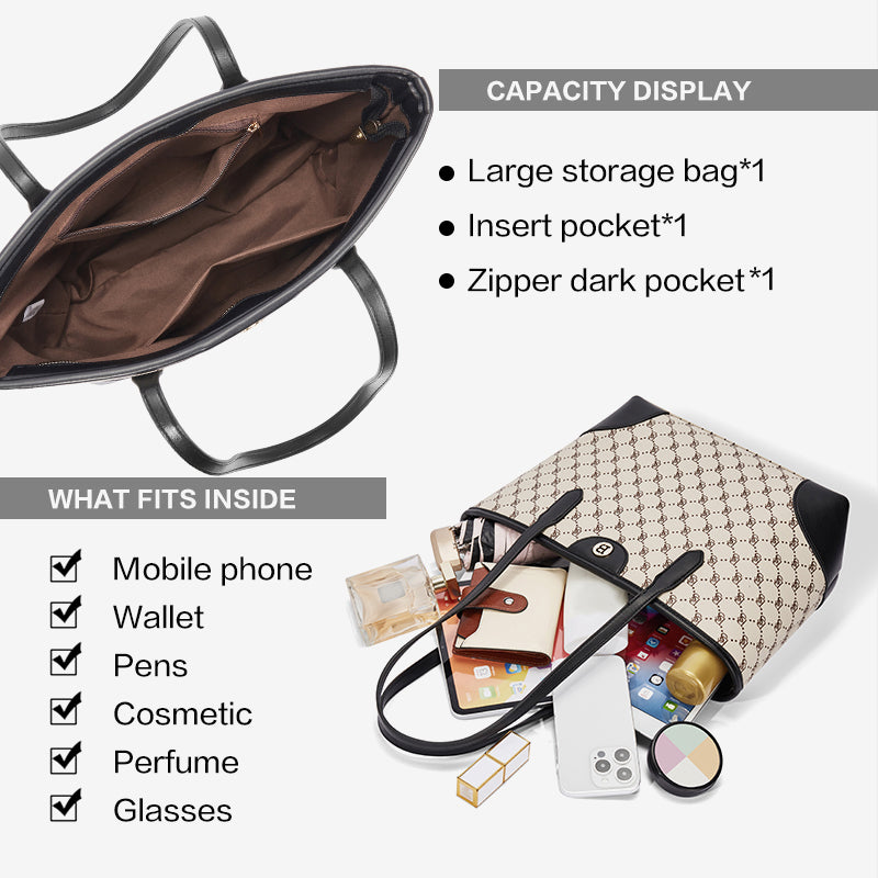 [Classic tote] OSTANTEN Monogram Totebag Wanita – Tas Jinjing & Bahu