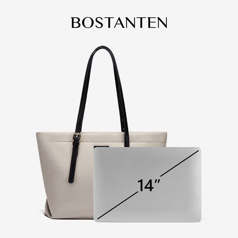 [Fanny Bag] BOSTANTEN Totebag Wanita Besar – Canvas & Kulit Sintetis