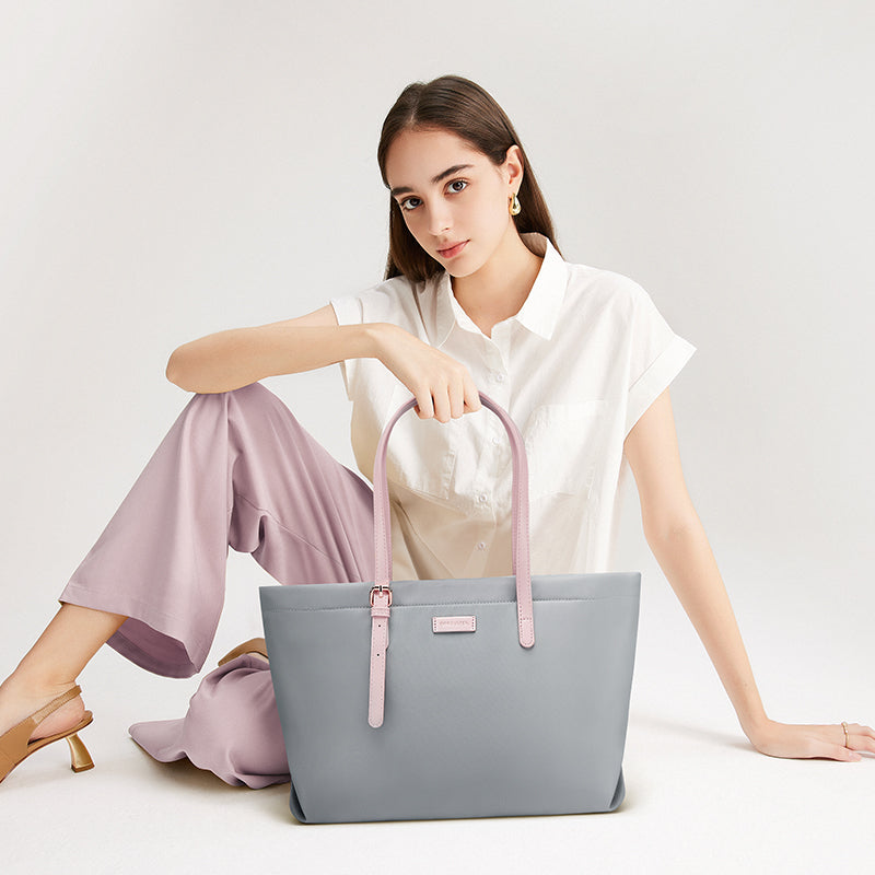 [Fanny Bag] BOSTANTEN Totebag Wanita Besar – Canvas & Kulit Sintetis