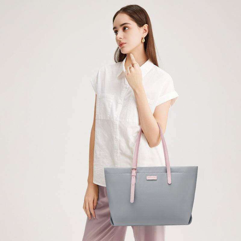 [Fanny Bag] BOSTANTEN Totebag Wanita Besar – Canvas & Kulit Sintetis