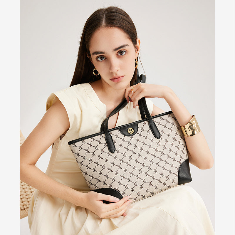 [Classic tote] OSTANTEN Monogram Totebag Wanita – Tas Jinjing & Bahu