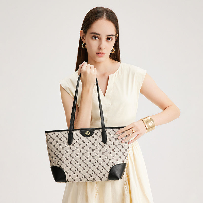 [Classic tote] OSTANTEN Monogram Totebag Wanita – Tas Jinjing & Bahu