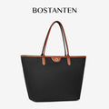 [Ashley Charles Bag] BOSTANTEN Totebag Wanita – Tas Canvas Hitam Putih, Bisa Jinjing & Bahu