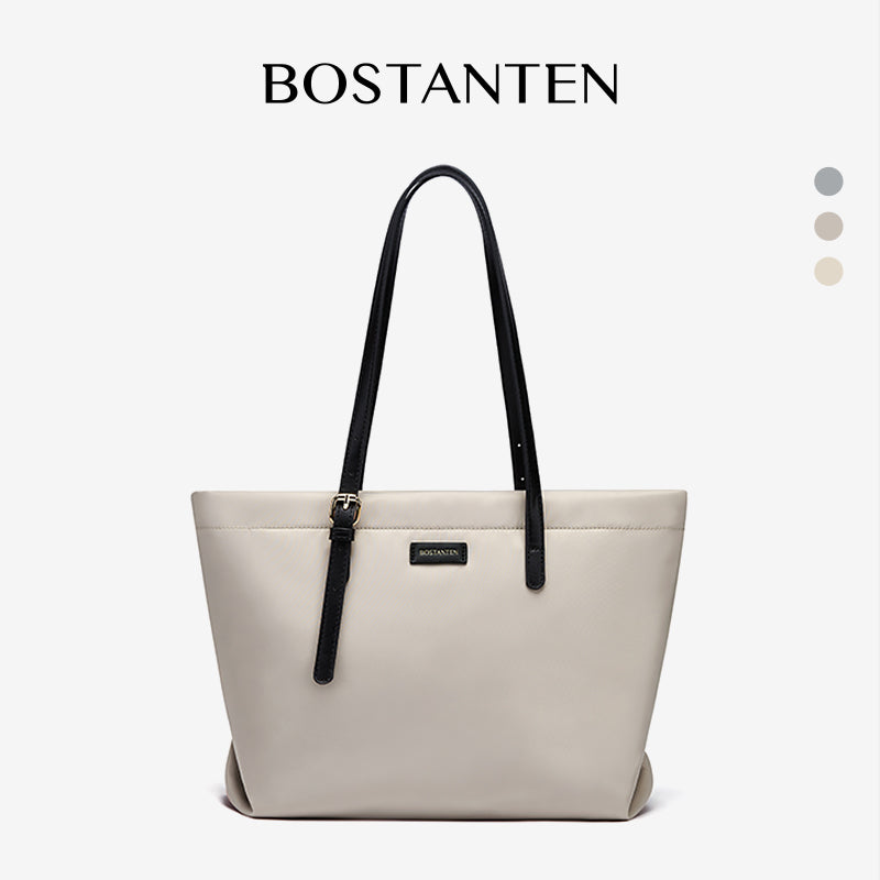 [Fanny Bag] BOSTANTEN Totebag Wanita Besar – Canvas & Kulit Sintetis