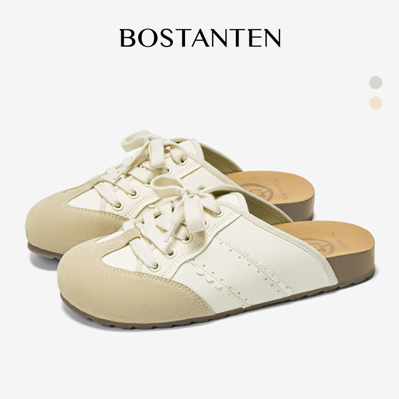 [Cindy Shoes] BOSTANTEN Sneakers Sepatu Mules Slip On Wanita Anti Slip Casual