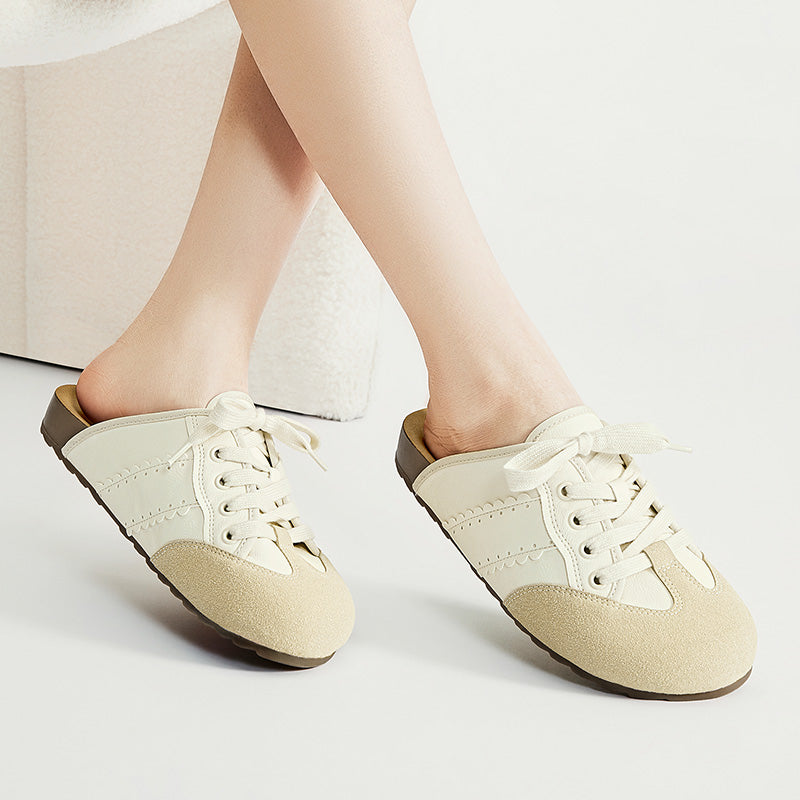 [Cindy Shoes] BOSTANTEN Sneakers Sepatu Mules Slip On Wanita Anti Slip Casual