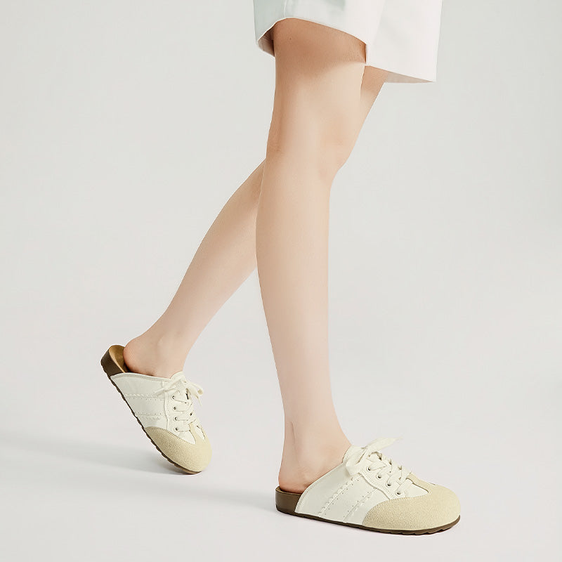 [Cindy Shoes] BOSTANTEN Sneakers Sepatu Mules Slip On Wanita Anti Slip Casual