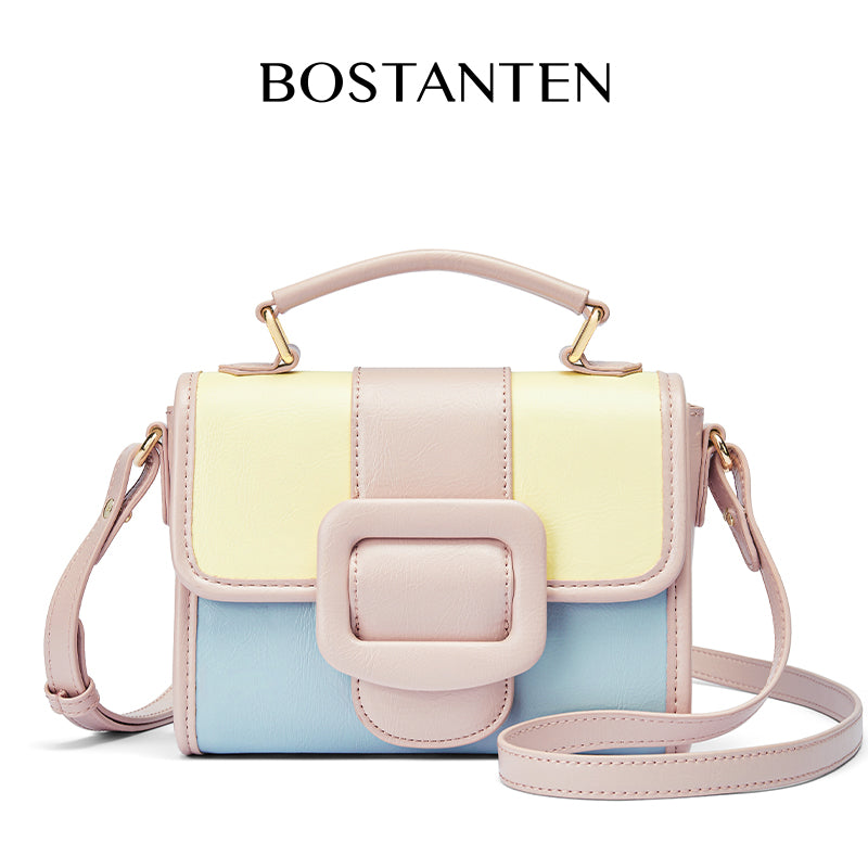 [Cake Ice Cream Bag] Bostanten 2025 Tas Wanita  Selempang Wanita Hand Bag Tas Sling Bag 2 in 1 Shoulder Bag Kulit