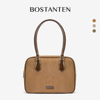 [Suede Toast Bag] BOSTANTEN Totebag Wanita Tas laptop 13,3 inci Tas Bahu Kuliah Terbaru Tas Bahu Kekinian