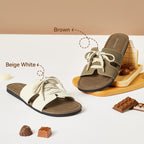 [New Arrival] Bostanten Sandal Flat Wanita – Slop Kekinian Sol Karet Anti Licin