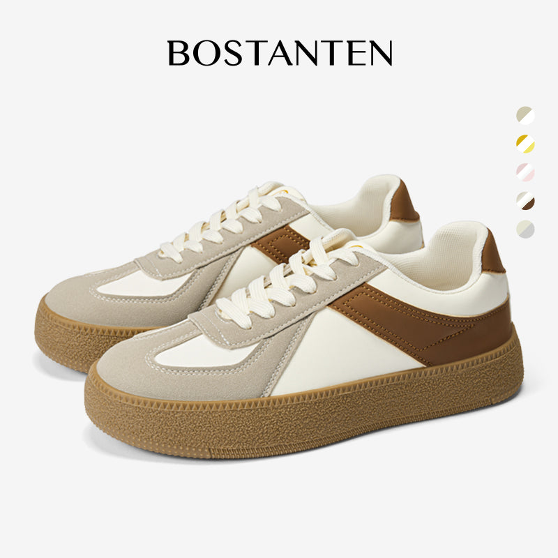 [Wenny shoes] BOSTANTEN Nami Sepatu Sneakers Wanita Sport Shoes Cream Pink Nyaman dan Serbaguna