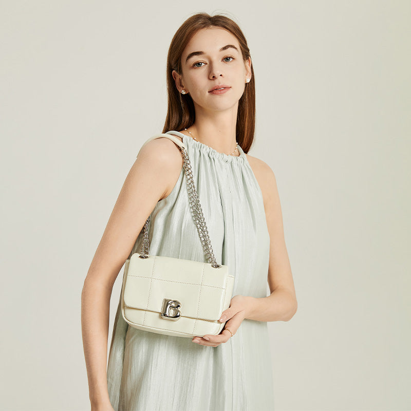 BOSTANTEN Shoulder Bag Wanita Tas Bahu Fashion dengan Tali Rantai