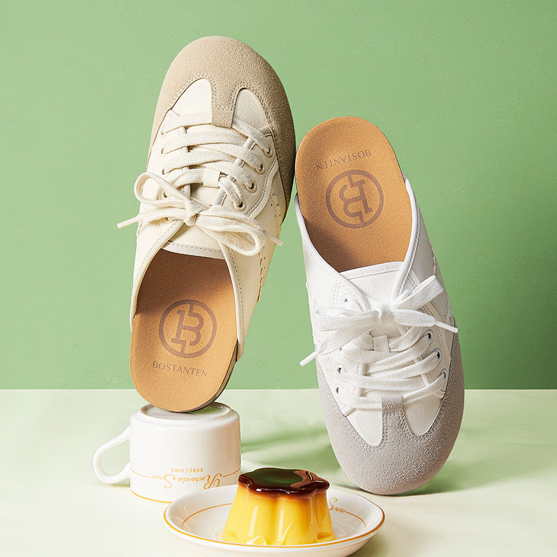 [Cindy Shoes] BOSTANTEN Sneakers Sepatu Mules Slip On Wanita Anti Slip Casual