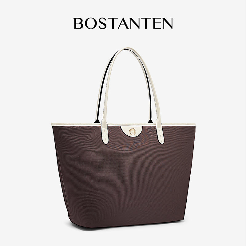 [Ashley Charles Bag] BOSTANTEN Totebag Wanita – Tas Canvas Hitam Putih, Bisa Jinjing & Bahu