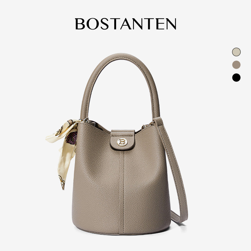 [Theria Bag] BOSTANTEN Tas Serut & Selempang Wanita – Handbag Kulit Sintetis