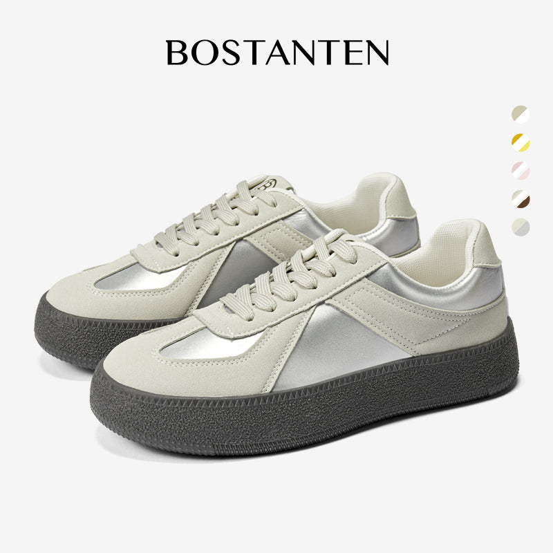 [Wenny shoes] BOSTANTEN Nami Sepatu Sneakers Wanita Sport Shoes Cream Pink Nyaman dan Serbaguna