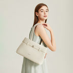 [Lock Tote Bag] BOSTANTEN Tas Tote Kulit PU Tas Selempang Handbag Wanita Korean Style Tote Bag Wanita