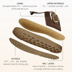 BOSTANTEN Gizeh Shoes Sandal Jepit Thong Velcro Casual Anyaman Cork Footbed Outdoor