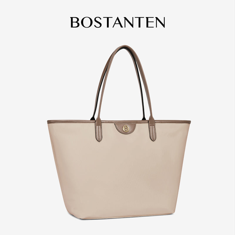 [Ashley Charles Bag] BOSTANTEN Totebag Wanita – Tas Canvas Hitam Putih, Bisa Jinjing & Bahu