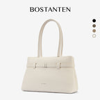 [Lock Tote Bag] BOSTANTEN Tas Tote Kulit PU Tas Selempang Handbag Wanita Korean Style Tote Bag Wanita