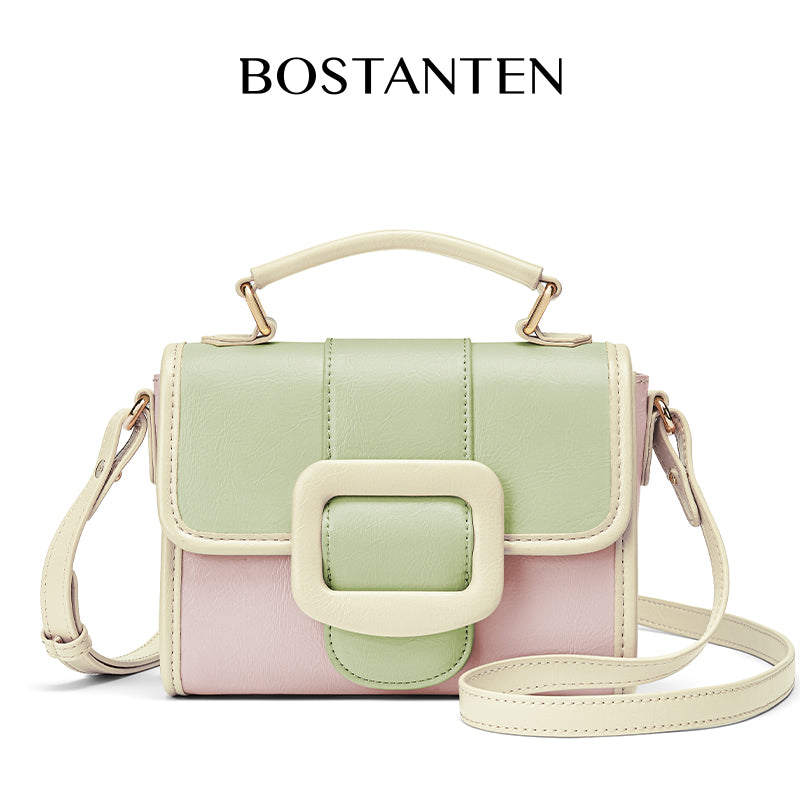 [Cake Ice Cream Bag] Bostanten 2025 Tas Wanita  Selempang Wanita Hand Bag Tas Sling Bag 2 in 1 Shoulder Bag Kulit