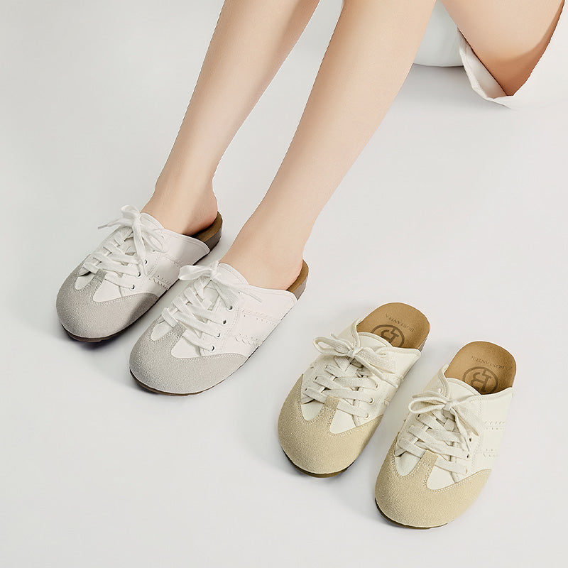 [Cindy Shoes] BOSTANTEN Sneakers Sepatu Mules Slip On Wanita Anti Slip Casual