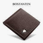 BOSTANTEN Dompet Lipat Pria Kulit PU Dengan Berbagai Motif