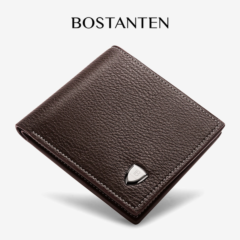 BOSTANTEN Dompet Lipat Pria Kulit PU Dengan Berbagai Motif