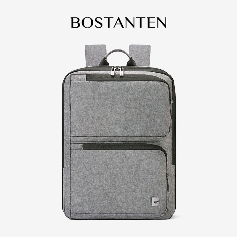 Bostanten Dualpack Bag Tas Ransel Pria Expandable Tas Laptop Anti Air untuk Kerja Bisnis Sekolah Kuliah