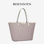 [Ashley Charles Bag] BOSTANTEN Totebag Wanita – Tas Canvas Hitam Putih, Bisa Jinjing & Bahu