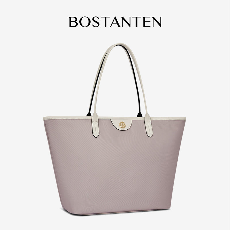 [Ashley Charles Bag] BOSTANTEN Totebag Wanita – Tas Canvas Hitam Putih, Bisa Jinjing & Bahu