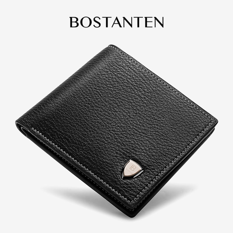 BOSTANTEN Dompet Lipat Pria Kulit PU Dengan Berbagai Motif