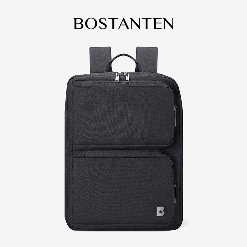 Bostanten Dualpack Bag Tas Ransel Pria Expandable Tas Laptop Anti Air untuk Kerja Bisnis Sekolah Kuliah