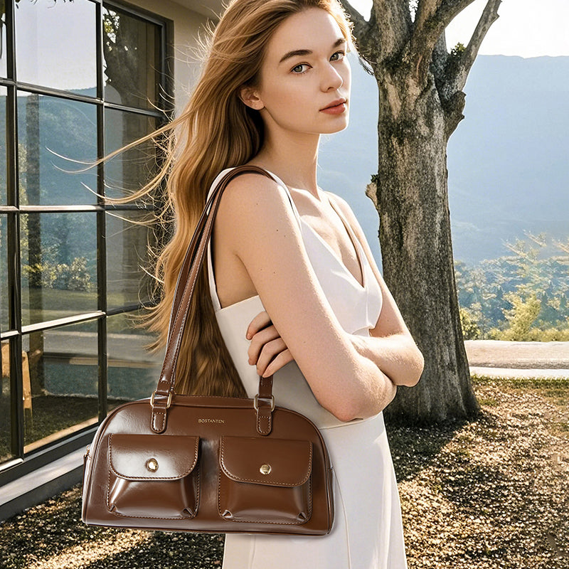 [Cassey Bag] BOSTANTEN Tas Wanita – Handbag, Selempang & Shoulder Bag dengan Slot Telepon & Headphone